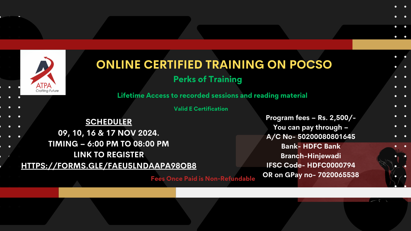 Online Certified Training on POCSO