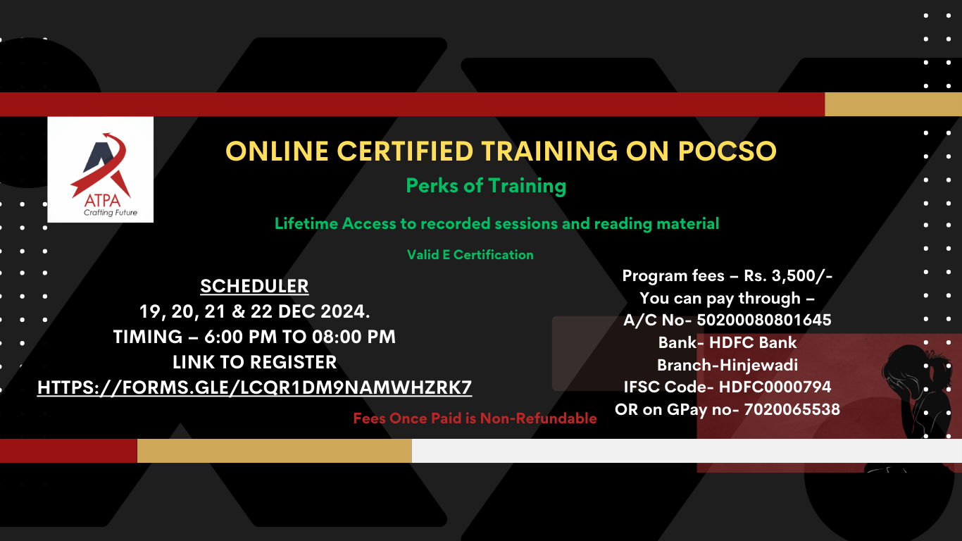 Online Certified Training on POCSO