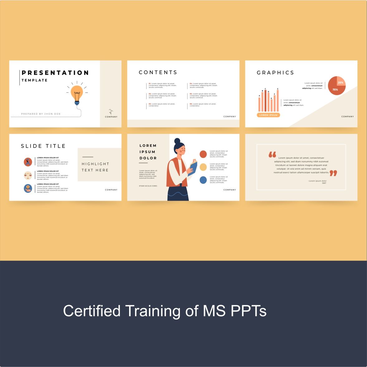 Certified Training of MS Power Point